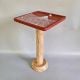 Hand Painted Wooden Side Table Artistic Accent Stool